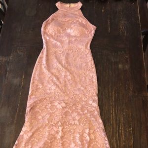 Full length lace dress